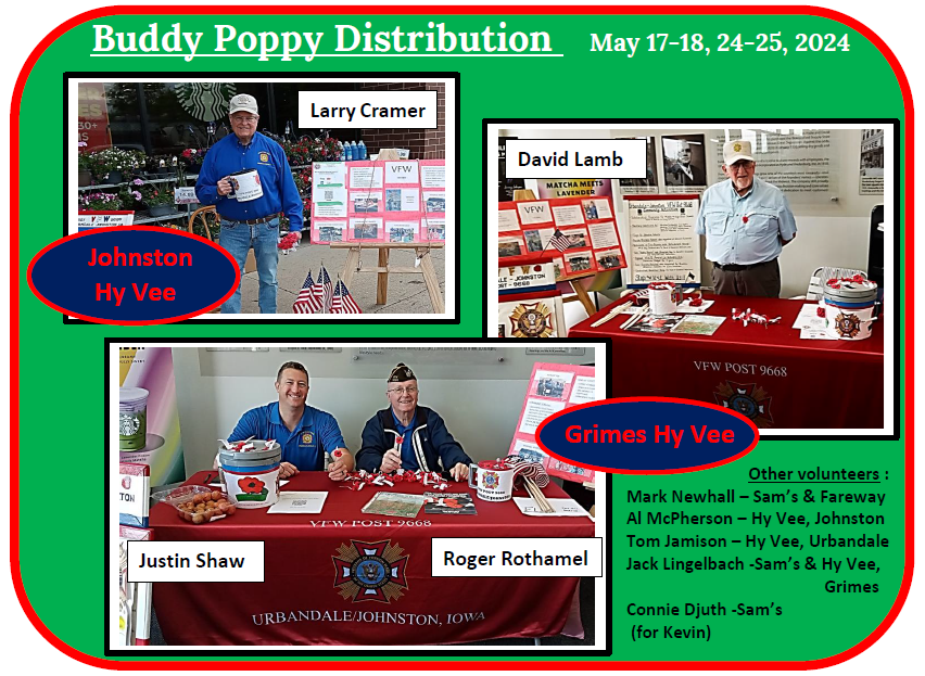 2024 Buddy Poppy Distribution