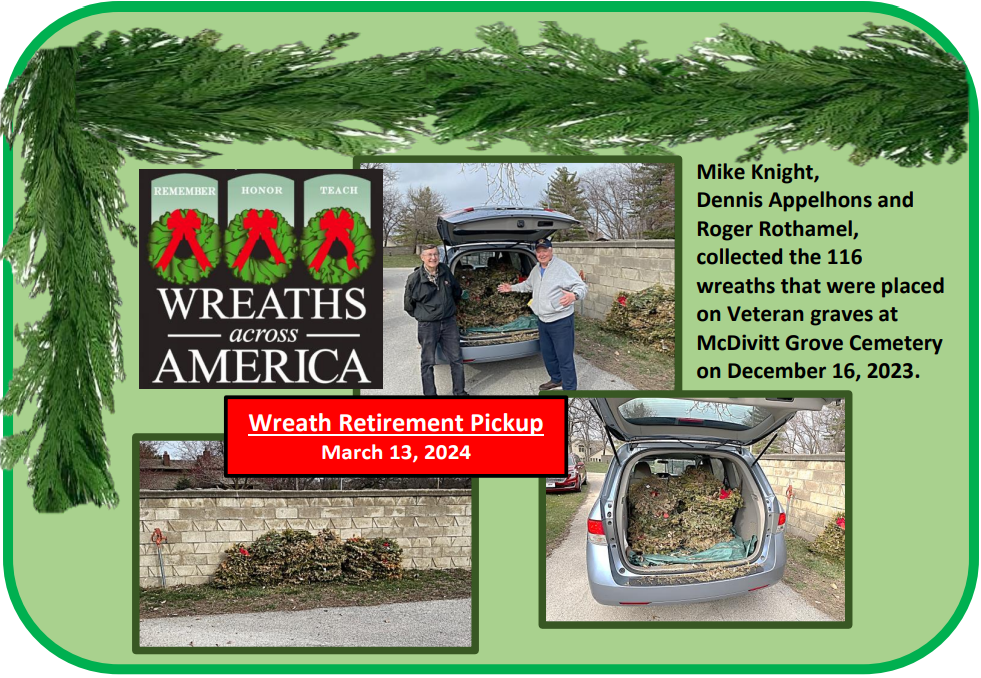 Wreaths Across America Pickup in March